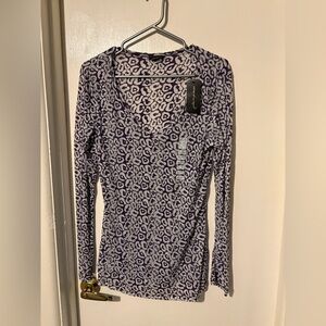 Leopard Print Long Sleeve Top